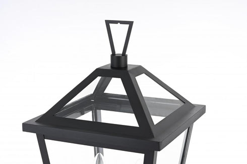 Elegant Lighting Frankford 7 inch Outdoor Pendant in Black Model: OD334P22BK