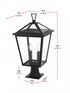 Elegant Lighting Frankford 7 inch Outdoor Pendant in Black Model: OD334P24BK