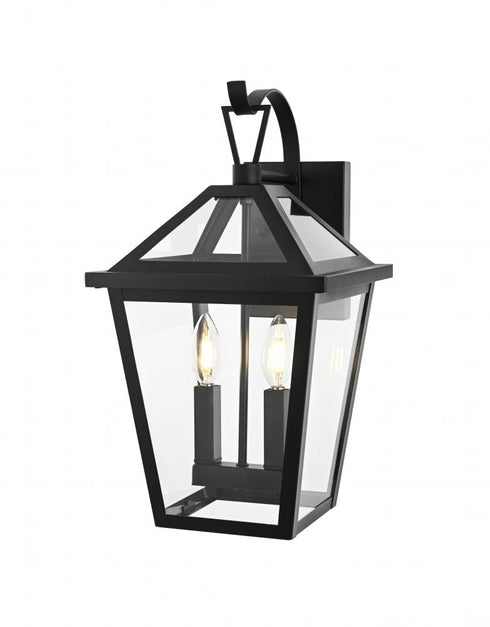 Elegant Lighting Frankford 7 inch Outdoor Pendant in Black Model: OD334W18BK