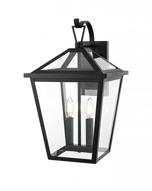 Elegant Lighting Frankford 7 inch Outdoor Pendant in Black Model: OD334W20BK