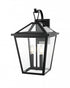 Elegant Lighting Frankford 7 inch Outdoor Pendant in Black Model: OD334W20BK