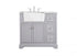 Elegant Lighting Franklin 36 Inch Single Bathroom Vanity in Black Model: VF60236BK