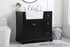 Elegant Lighting Franklin 36 Inch Single Bathroom Vanity in Black Model: VF60236BK