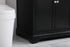 Elegant Lighting Franklin 42 Inch Single Bathroom Vanity in Black Model: VF60242BK