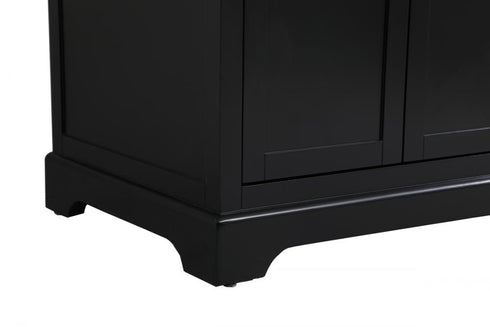 Elegant Lighting Franklin 42 Inch Single Bathroom Vanity in Black Model: VF60242BK