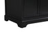 Elegant Lighting Franklin 42 Inch Single Bathroom Vanity in Black Model: VF60242BK