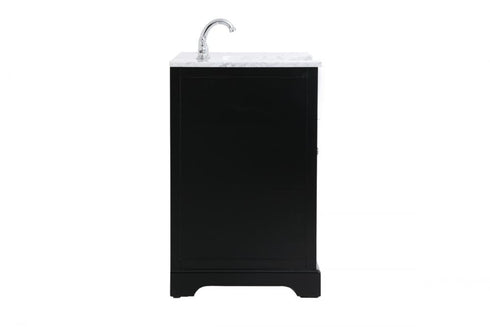 Elegant Lighting Franklin 42 Inch Single Bathroom Vanity in Black Model: VF60242BK