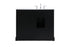 Elegant Lighting Franklin 42 Inch Single Bathroom Vanity in Black Model: VF60242BK