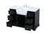 Elegant Lighting Franklin 48 Inch Single Bathroom Vanity in Black Model: VF60248BK