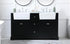 Elegant Lighting Franklin 60 Inch Double Bathroom Vanity in Black Model: VF60260DBK