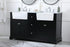 Elegant Lighting Franklin 60 Inch Double Bathroom Vanity in Black Model: VF60260DBK