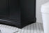 Elegant Lighting Franklin 60 Inch Double Bathroom Vanity in Black Model: VF60260DBK