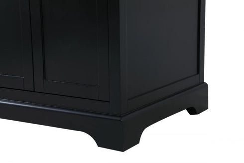 Elegant Lighting Franklin 60 Inch Double Bathroom Vanity in Black Model: VF60260DBK