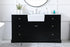 Elegant Lighting Franklin 60 Inch Single Bathroom Vanity in Black Model: VF60260BK