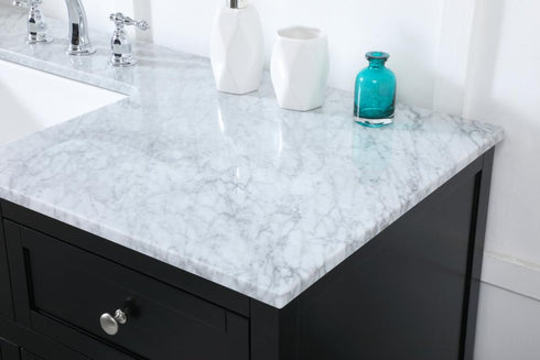 Elegant Lighting Franklin 60 Inch Single Bathroom Vanity in Black Model: VF60260BK