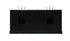 Elegant Lighting Franklin 72 Inch Double Bathroom Vanity in Black Model: VF60272DBK