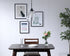 Elegant Lighting Frey 1 light in Black and Clear glass pendant Model: LD5029D11BK