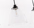 Elegant Lighting Frey 3 light in Black and Clear glass pendant Model: LD5030D42BK