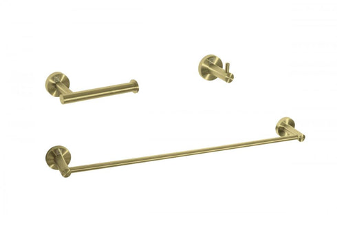 Elegant Lighting Freya 3 piece Bathroom Hardware Set in Brushed Gold Model: HWB-11S3HBGD