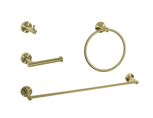 Elegant Lighting Freya 4 piece Bathroom Hardware Set in Brushed Gold Model: HWB-11S4BGD