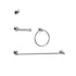 Elegant Lighting Freya 4 piece Bathroom Hardware Set in Brushed Gold Model: HWB-11S4BGD