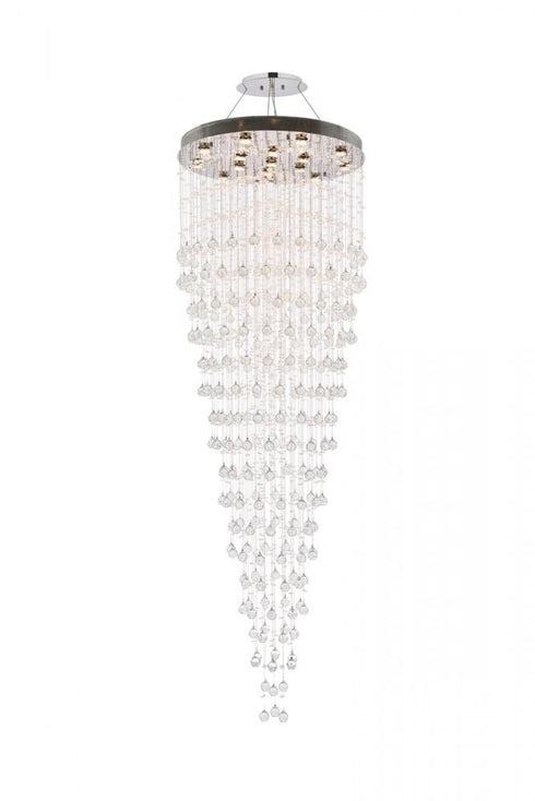 Elegant Lighting Galaxy 16 light in Chrome Chandelier Clear Royal Cut Crystal Model: V2006G32C/RC
