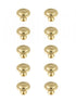 Elegant Lighting Garlande 1.2 Inch Diameter in Brushed Gold Mushroom Knob Multipack (Set of 10) Model: KB2007-GD-10PK