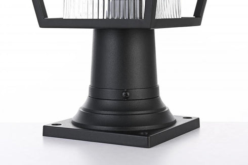 Elegant Lighting Gaul 7 inch Outdoor Pendant in Black Model: OD306P17BK