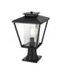 Elegant Lighting Gaul 7 inch Outdoor Pendant in Black Model: OD306P17BK