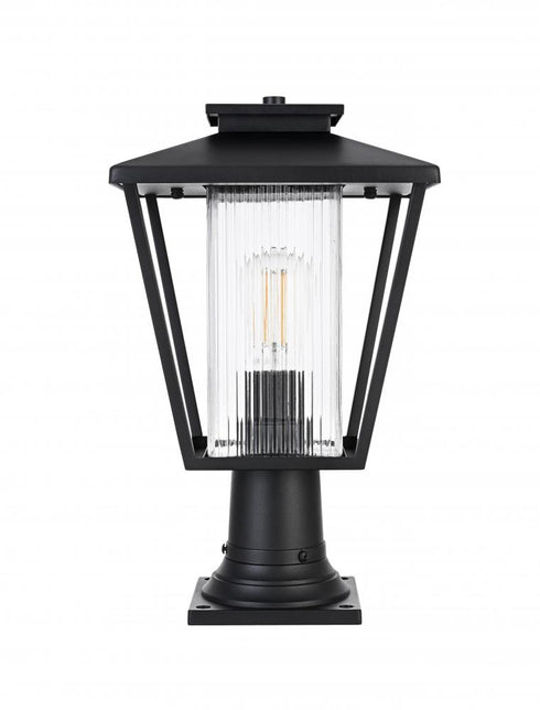 Elegant Lighting Gaul 7 inch Outdoor Pendant in Black Model: OD306P17BK