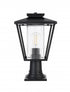 Elegant Lighting Gaul 7 inch Outdoor Pendant in Black Model: OD306P17BK