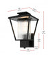 Elegant Lighting Gaul 7 inch Outdoor Pendant in Black Model: OD306W15BK