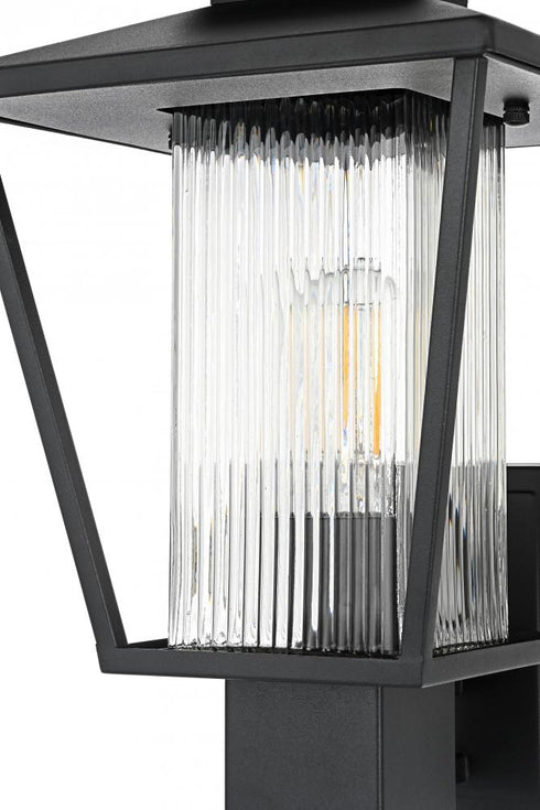Elegant Lighting Gaul 7 inch Outdoor Pendant in Black Model: OD306W15BK