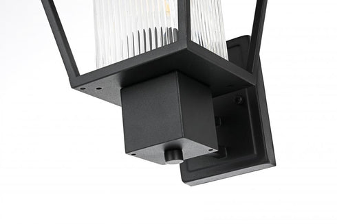 Elegant Lighting Gaul 7 inch Outdoor Pendant in Black Model: OD306W15BK