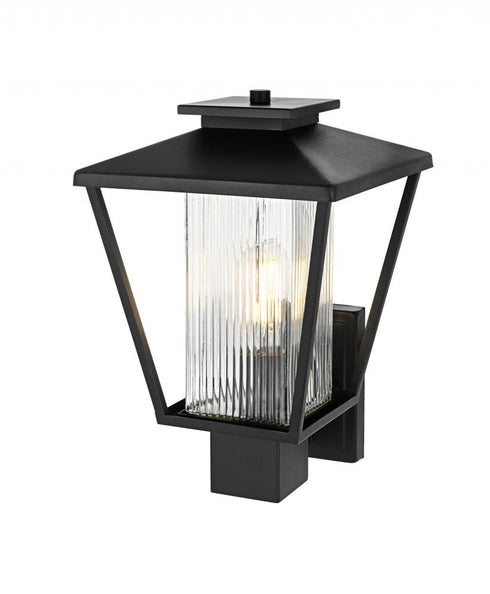 Elegant Lighting Gaul 7 inch Outdoor Pendant in Black Model: OD306W15BK
