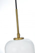Elegant Lighting Gene 17.5 inch Pendant Frosted White in Satin Gold in Satin Gold and Frosted White Finish Model: LD2269SG