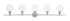 Elegant Lighting Gene 5 light in Black and Clear glass Wall sconce Model: LD2324BK