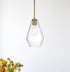 Elegant Lighting Gene 7 inch Pendant Clear Shade in Satin Gold in Satin Gold and Clear Finish Model: LD2260SG