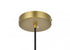 Elegant Lighting Gene 7 inch Pendant Clear Shade in Satin Gold in Satin Gold and Clear Finish Model: LD2260SG