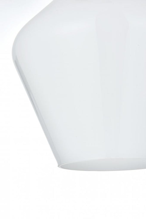 Elegant Lighting Gene 8 inch Flush Mount Frosted White Shade in Satin Gold in Satin Gold and Frosted White Finish Model: LD2255SG
