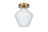 Elegant Lighting Gene 8 inch Flush Mount Frosted White Shade in Satin Gold in Satin Gold and Frosted White Finish Model: LD2255SG