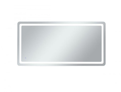Elegant Lighting Genesis 36inx72 Inch Soft Edge LED Mirror in Glossy White Finish Model: MRE33672