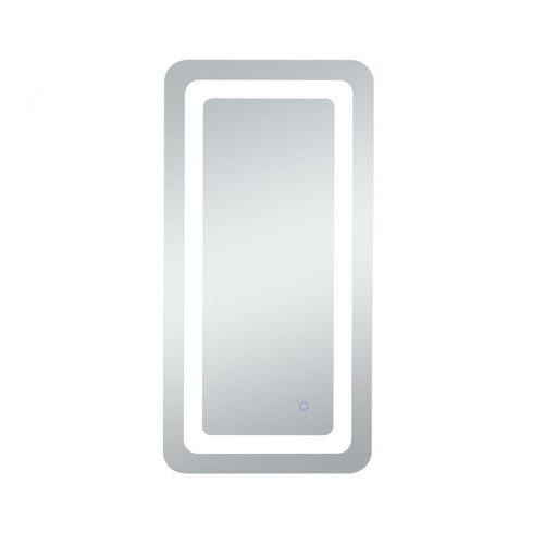 Elegant Lighting Genesis 36inx72 Inch Soft Edge LED Mirror in Glossy White Finish Model: MRE33672