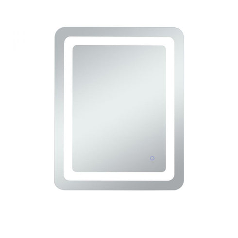 Elegant Lighting Genesis 36inx72 Inch Soft Edge LED Mirror in Glossy White Finish Model: MRE33672