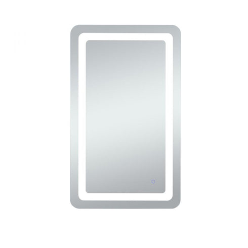 Elegant Lighting Genesis 36inx72 Inch Soft Edge LED Mirror in Glossy White Finish Model: MRE33672