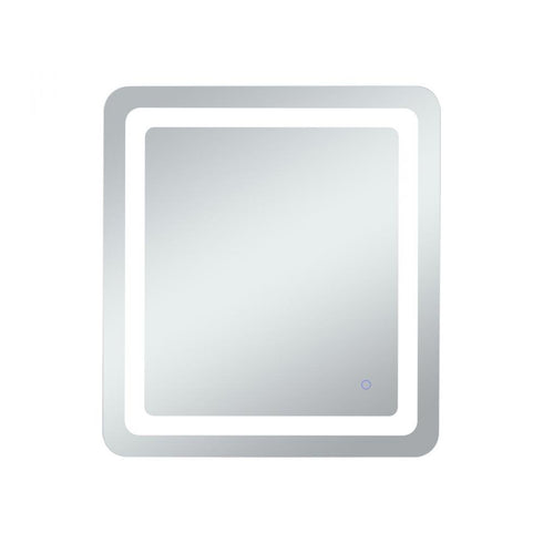 Elegant Lighting Genesis 36inx72 Inch Soft Edge LED Mirror in Glossy White Finish Model: MRE33672