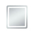 Elegant Lighting Genesis 36inx72 Inch Soft Edge LED Mirror in Glossy White Finish Model: MRE33672