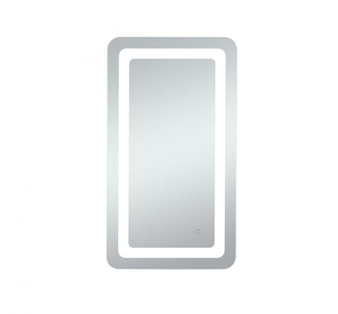 Elegant Lighting Genesis 36inx72 Inch Soft Edge LED Mirror in Glossy White Finish Model: MRE33672