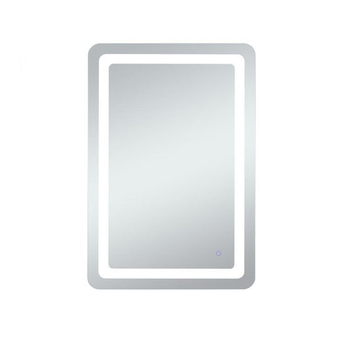 Elegant Lighting Genesis 36inx72 Inch Soft Edge LED Mirror in Glossy White Finish Model: MRE33672