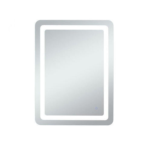 Elegant Lighting Genesis 36inx72 Inch Soft Edge LED Mirror in Glossy White Finish Model: MRE33672